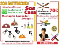 Elettricista disponibile per riparazioni e montaggi vari. Servizi di elettricità, lampadari,  plafo