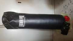 Sacco per allenamento da appendere, buono stato, completo di guanti da sacco(ottimi) e fasce.